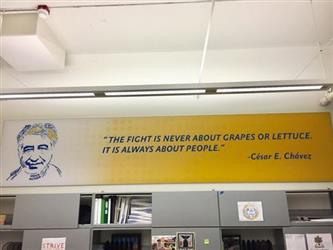 The fight is never about grapes or lettuce. It it always about people. Cezar Chavez.